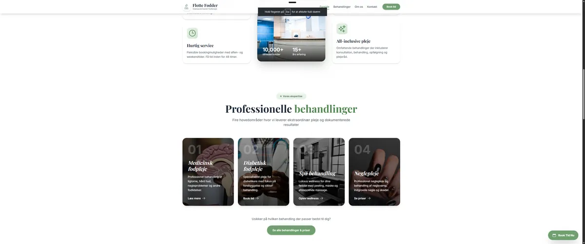 Professionel fodterapi for private kunder